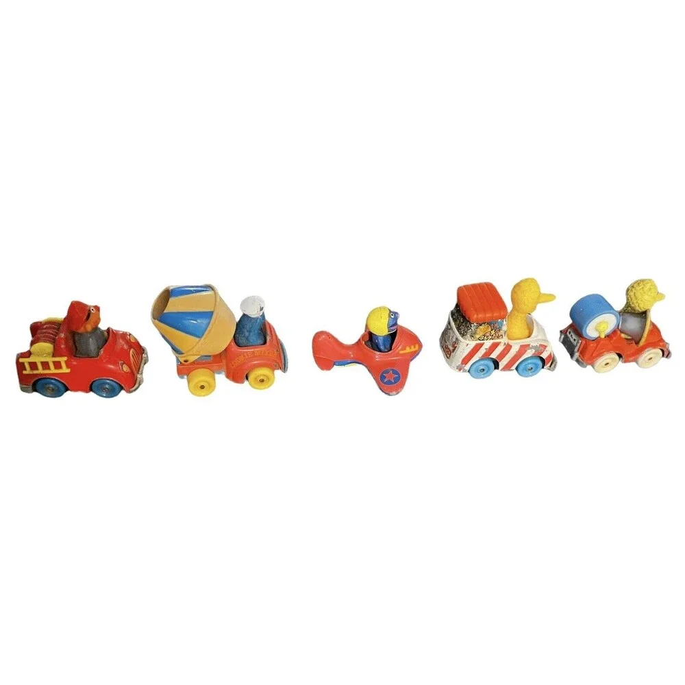 Vintage Diecast Sesame Street/Muppet 1980's Playskool/Kid dimension Lot of 5